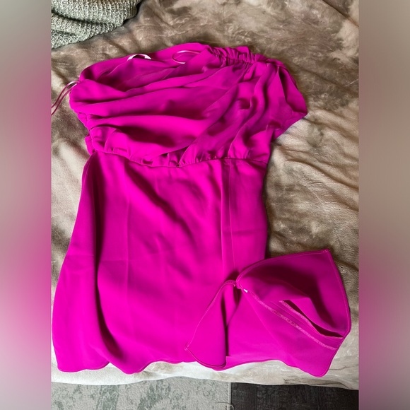 x REVOLVE Dupree Mini Dress in Dark Hot Pink - Picture 3 of 5